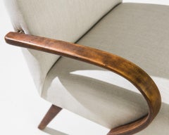 1930s Bentwood Lounge Chairs by Jindrich Halabala, a Pair