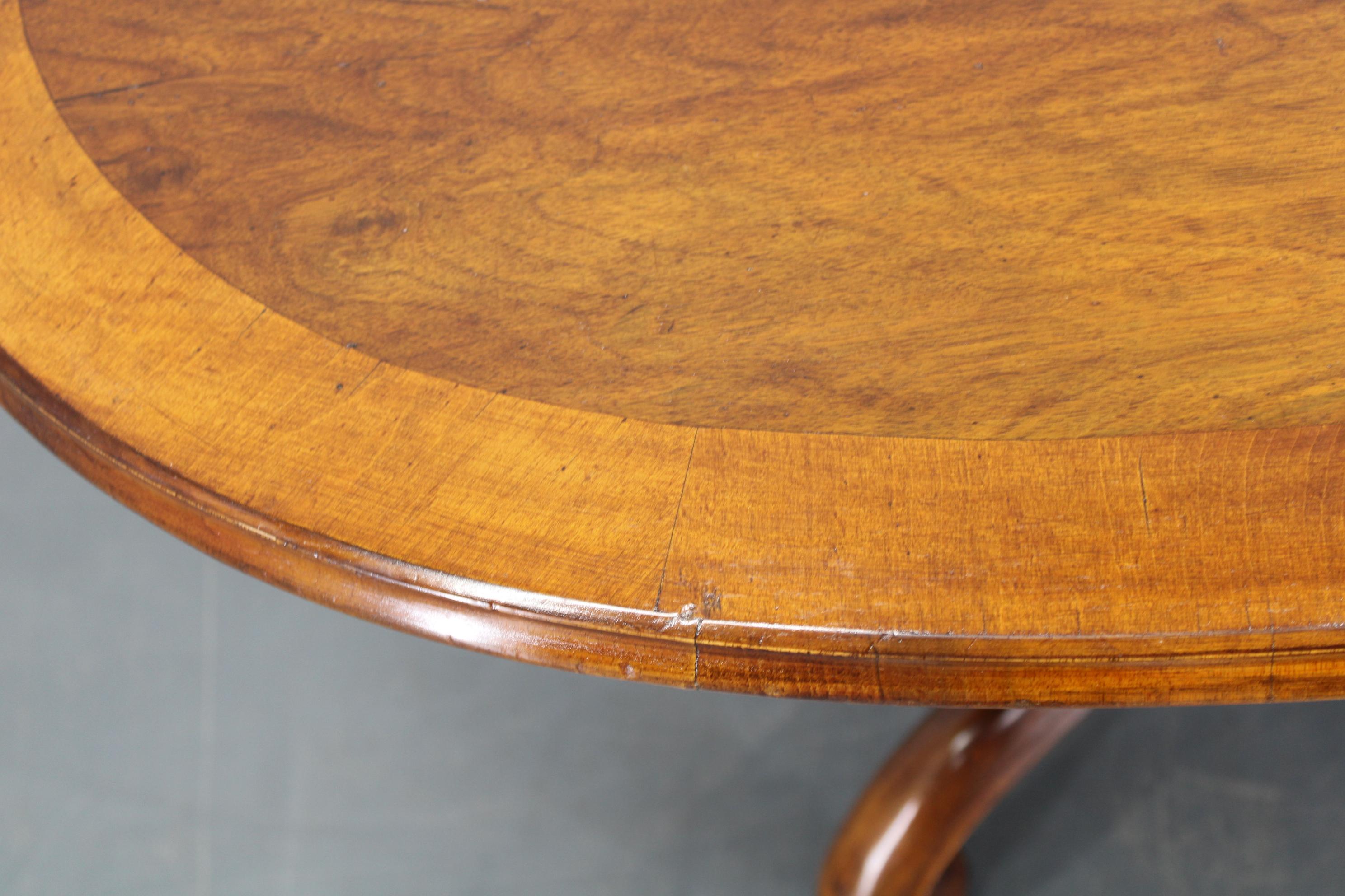 1930s Bentwood Table with Walnut Top Finish, Czechoslovakia For Sale 9