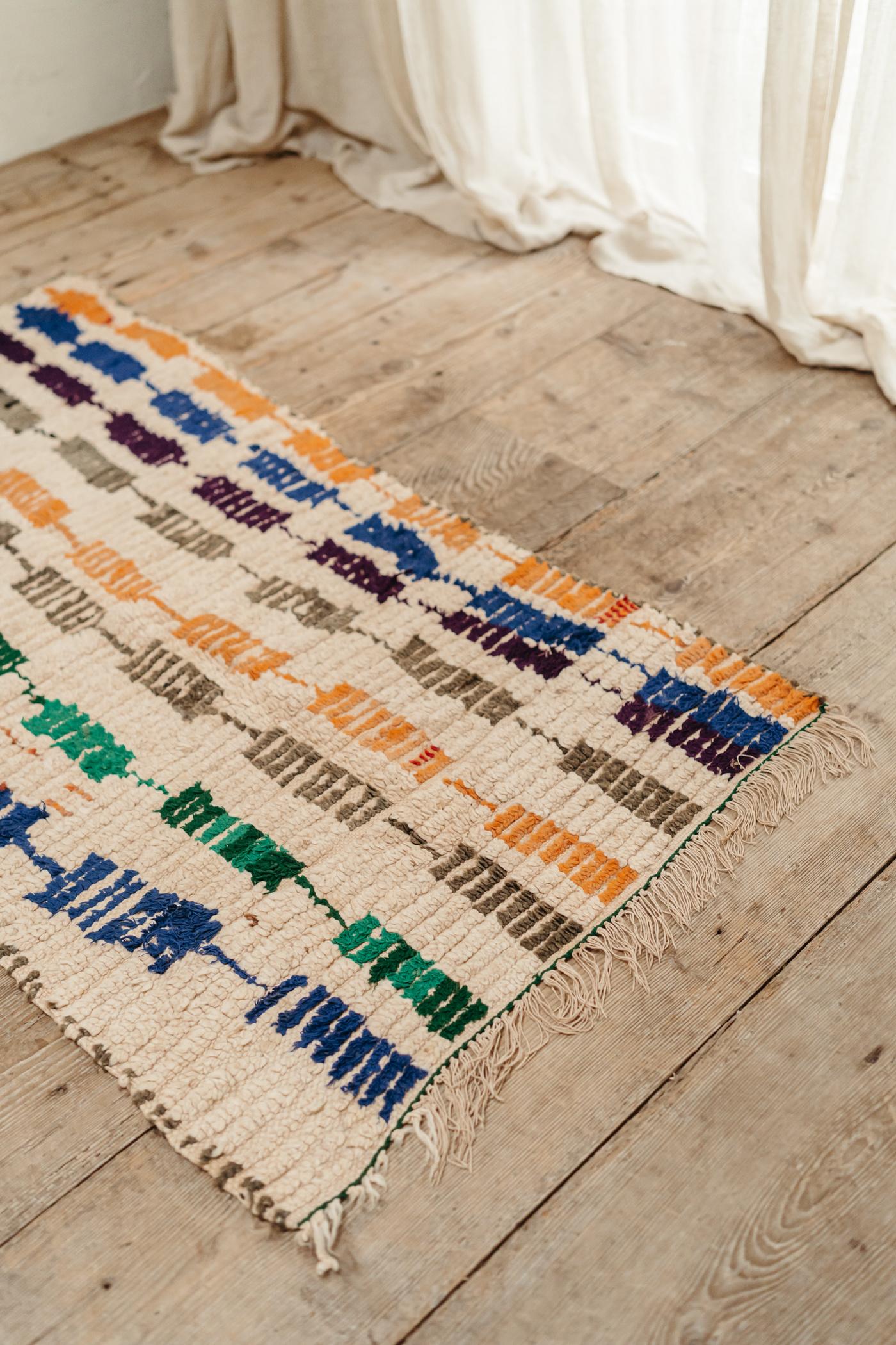 Wool 1930's berber rug ...  For Sale