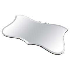 1930's Bevelled Edge Shaped Mirror
