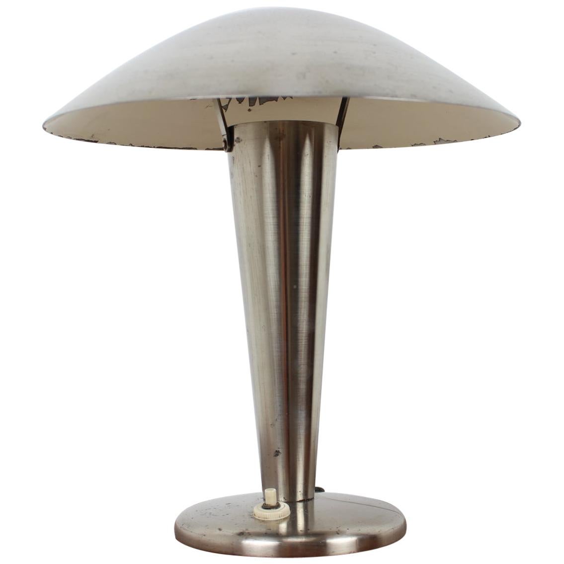 1930s Big Bauhaus Brass Table Lamp