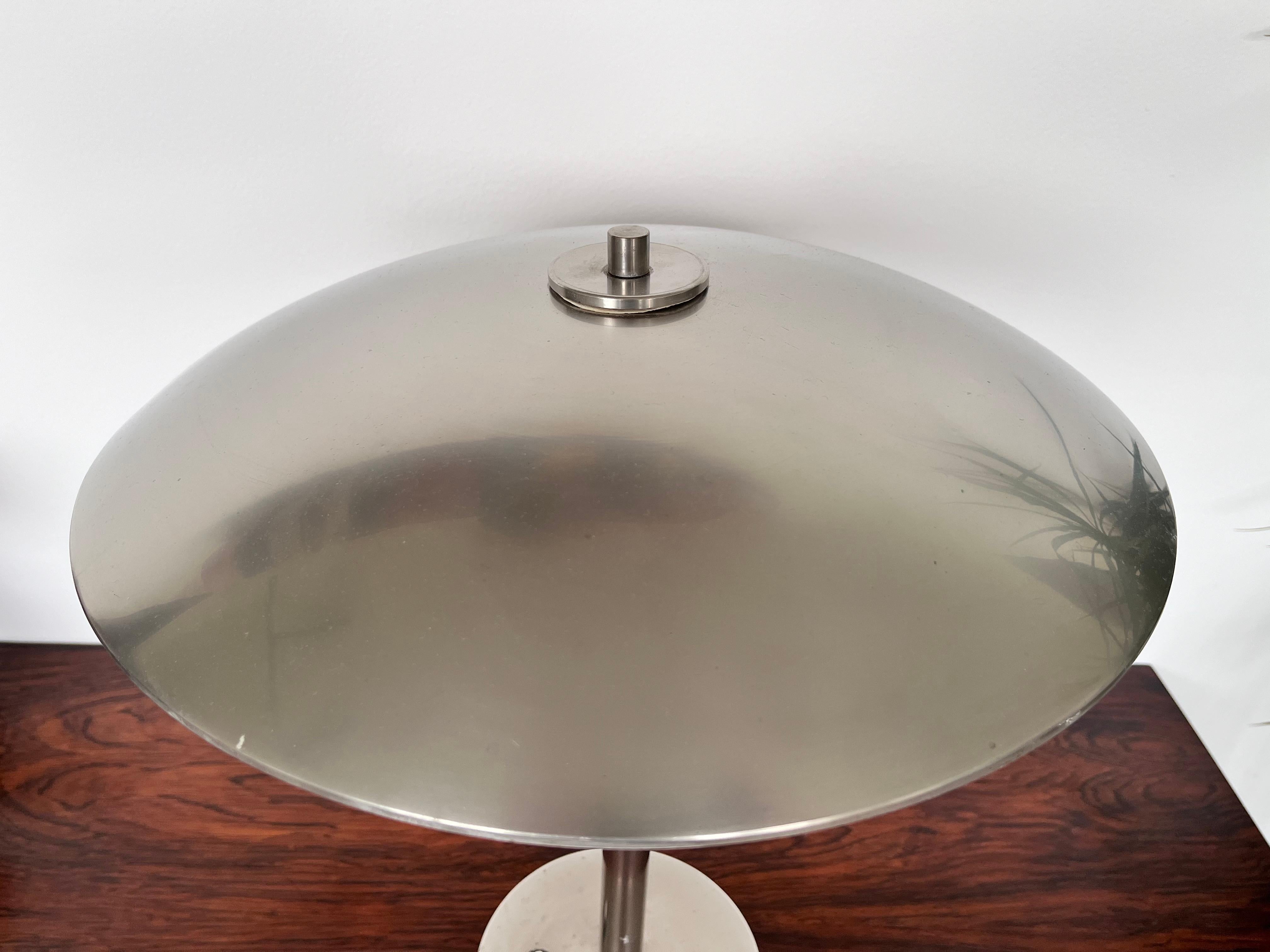 1930s BIG Bauhaus chrome Table Lamp, Czechoslovakia For Sale 1