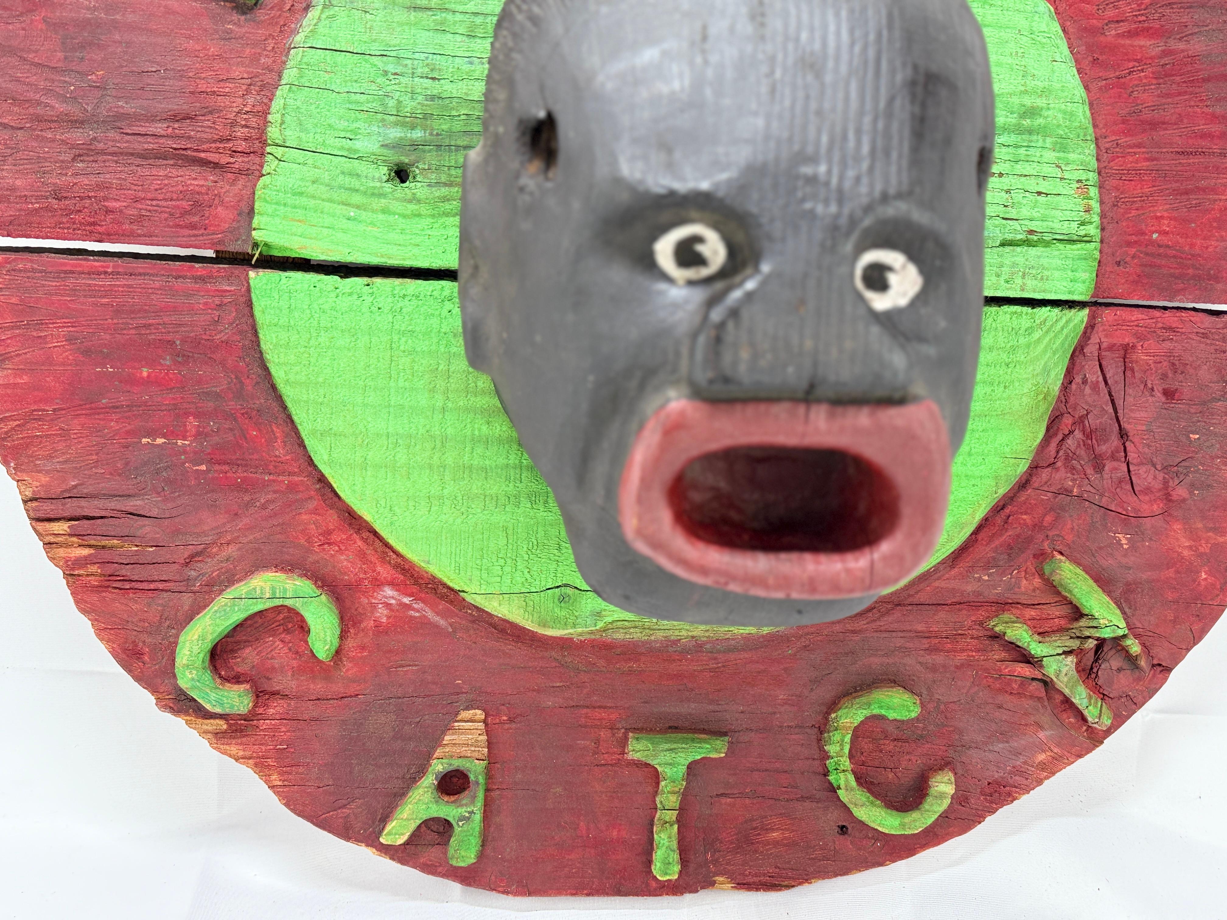 Wood 1930's Black Americana Folk Art 