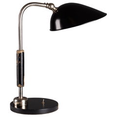 1930er Jahre Schwarze Bauhaus-Gelenk-Schreibtischlampe