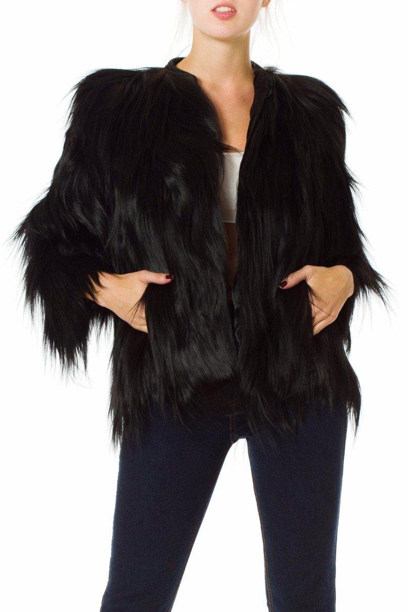 1930S Black Fur Jacket In Excellent Condition For Sale In New York, NY