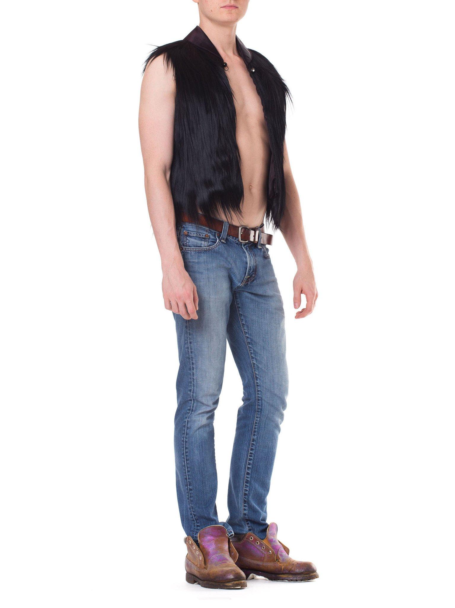 1930S Black Fur Vest For Sale 1