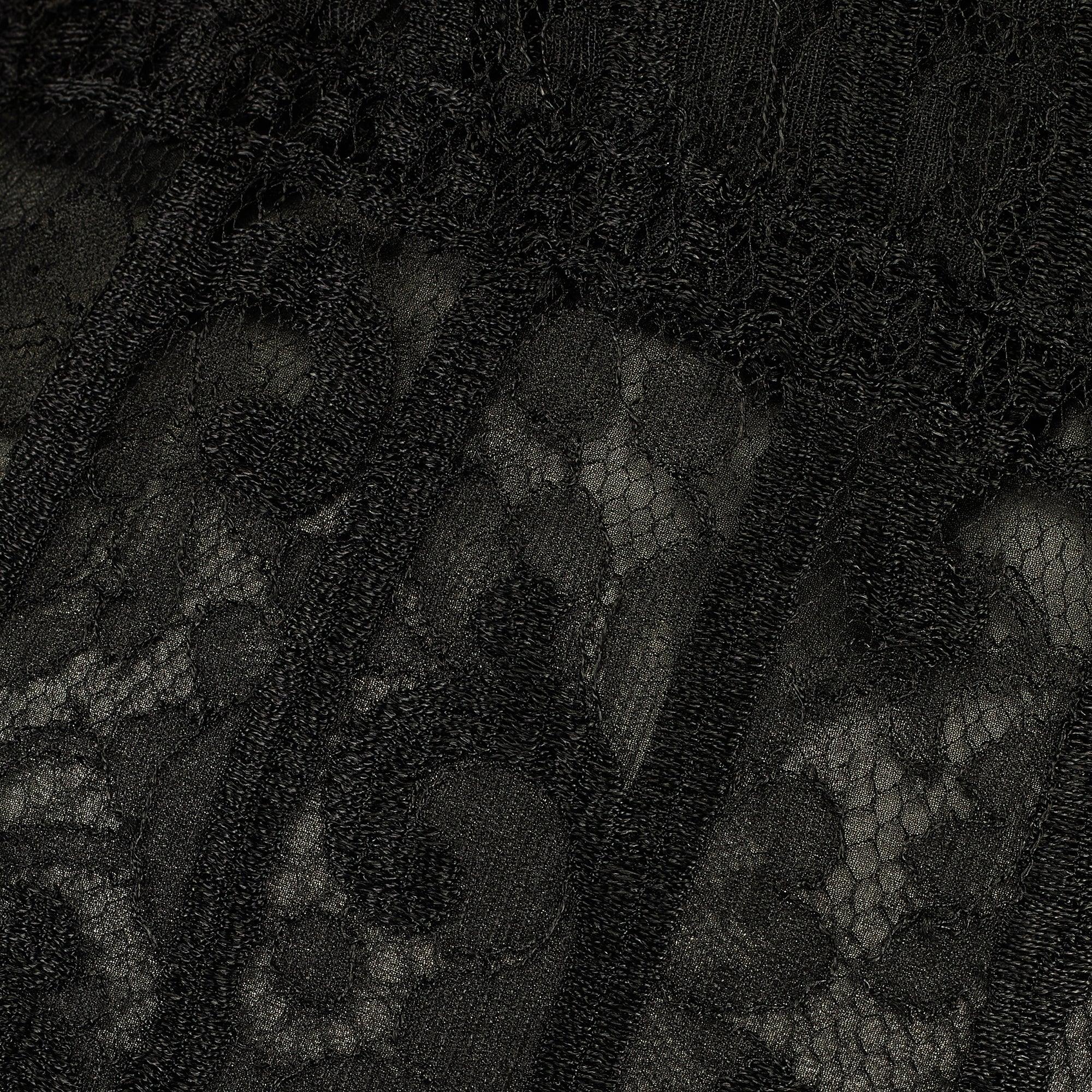 Vestido sin mangas de encaje negro de los años 30 con escote envolvente en Excelente estado para la venta en London, GB