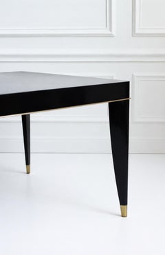 1930s Black Lacquered Table