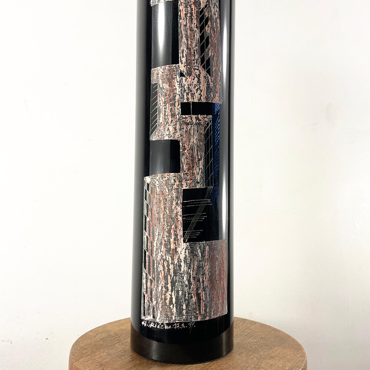 1930s Vase Engraved by Anatole Riecke with Cubist Designed For Sale 5