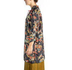 1930S Black & Red Chinese Cold Rayon Mens  Pajamas