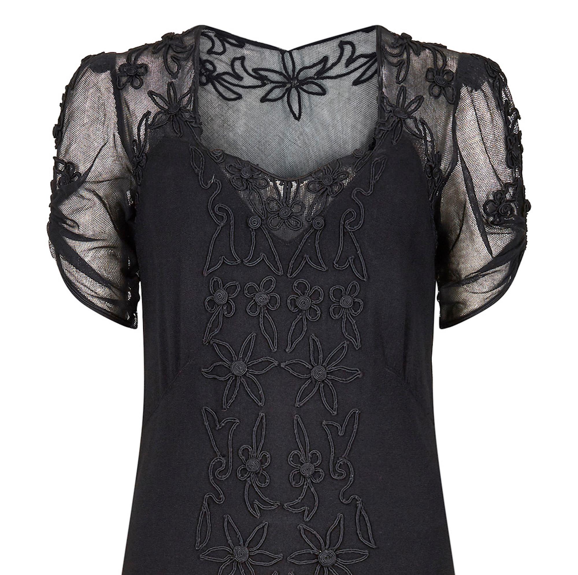 1930s crepe dress