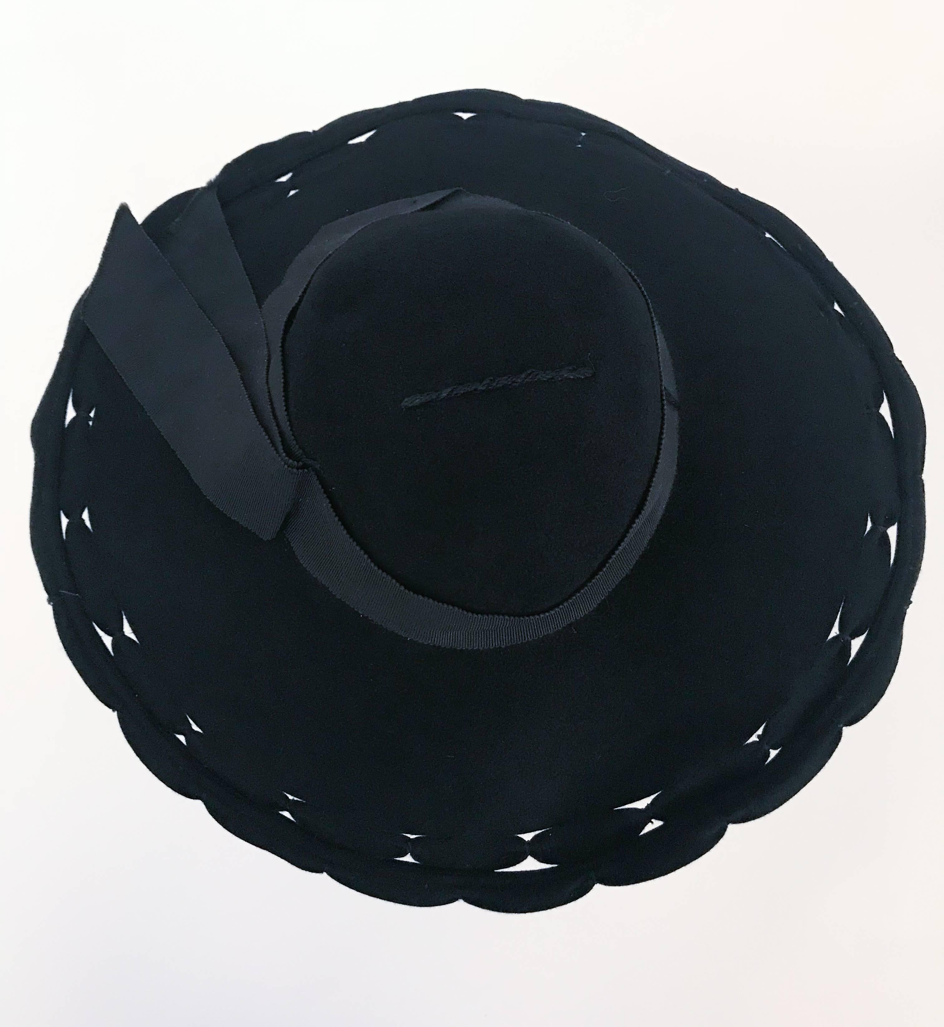 black wide brim hats