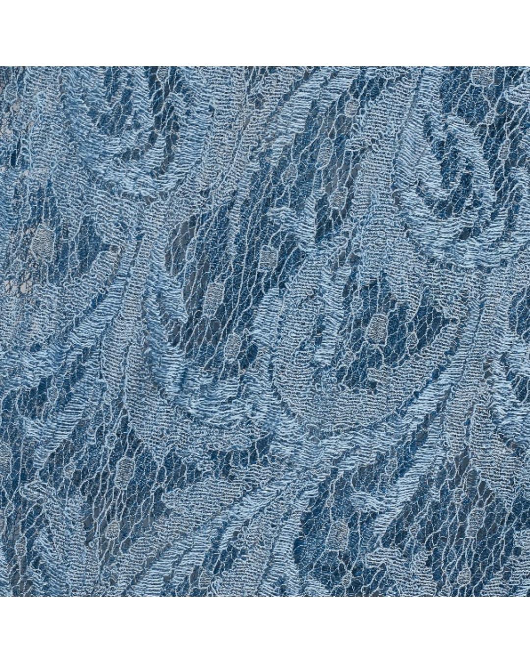 Maxi abito e giacca in pizzo blu anni '30 in vendita 1