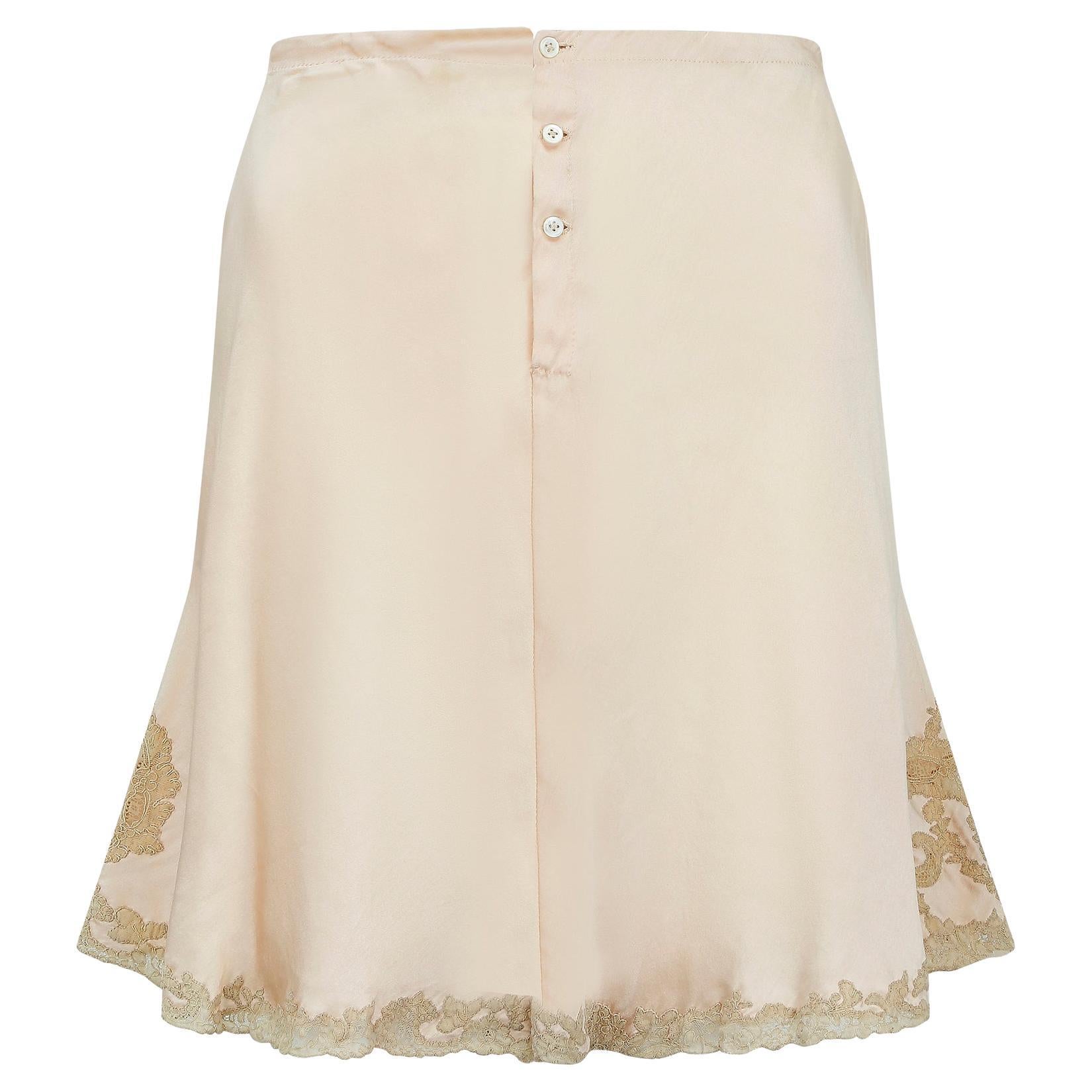 1930s Blush Pink Silk and Lace Tap Pants