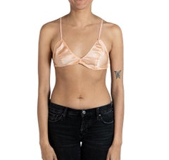 1930S Blush Pink Silk Charmeuse Antique Bra