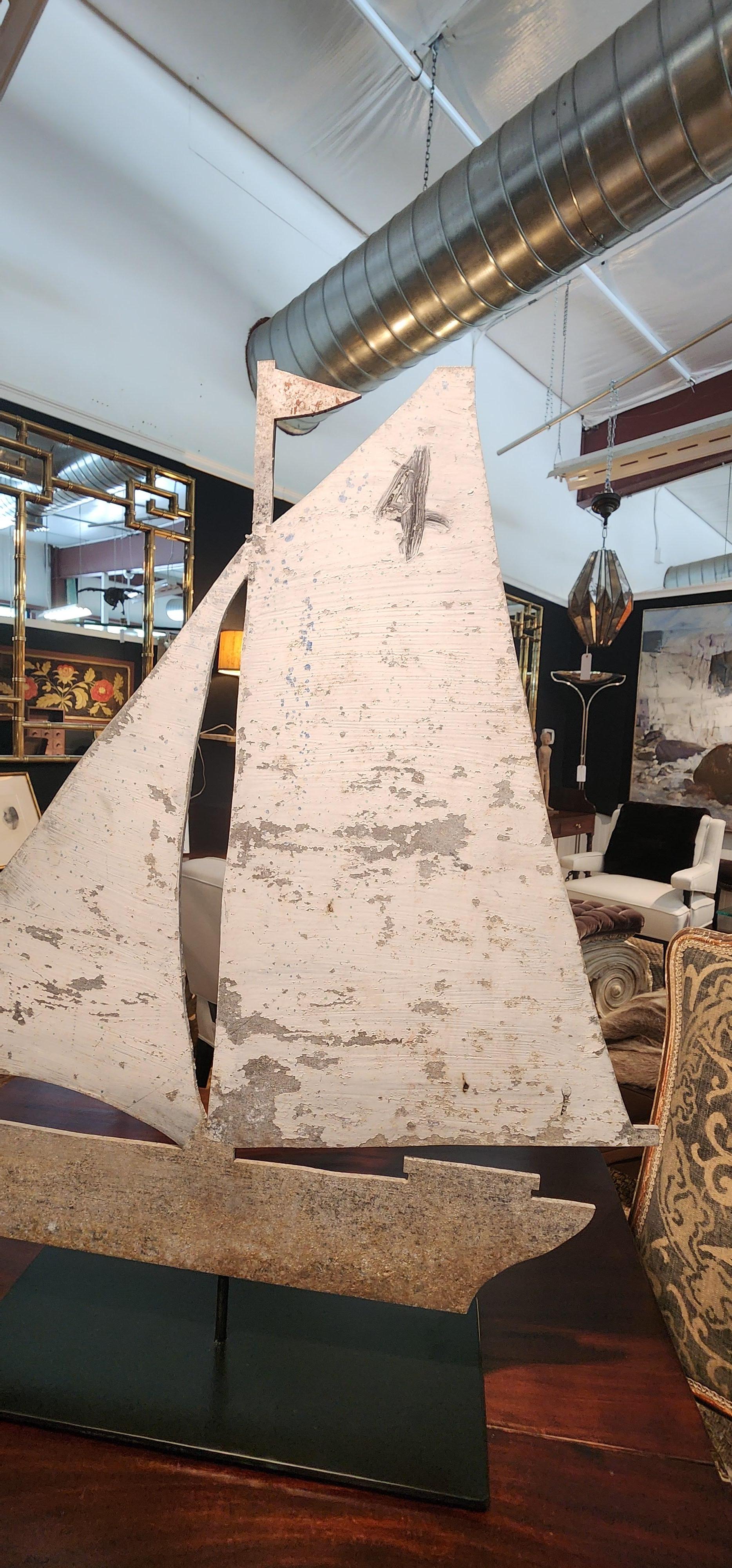 1930's Boathouse Marker From Maine In Good Condition For Sale In Hudson, NY