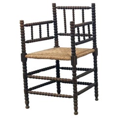 Sedia Bobbin anni 
30 con schienale basso