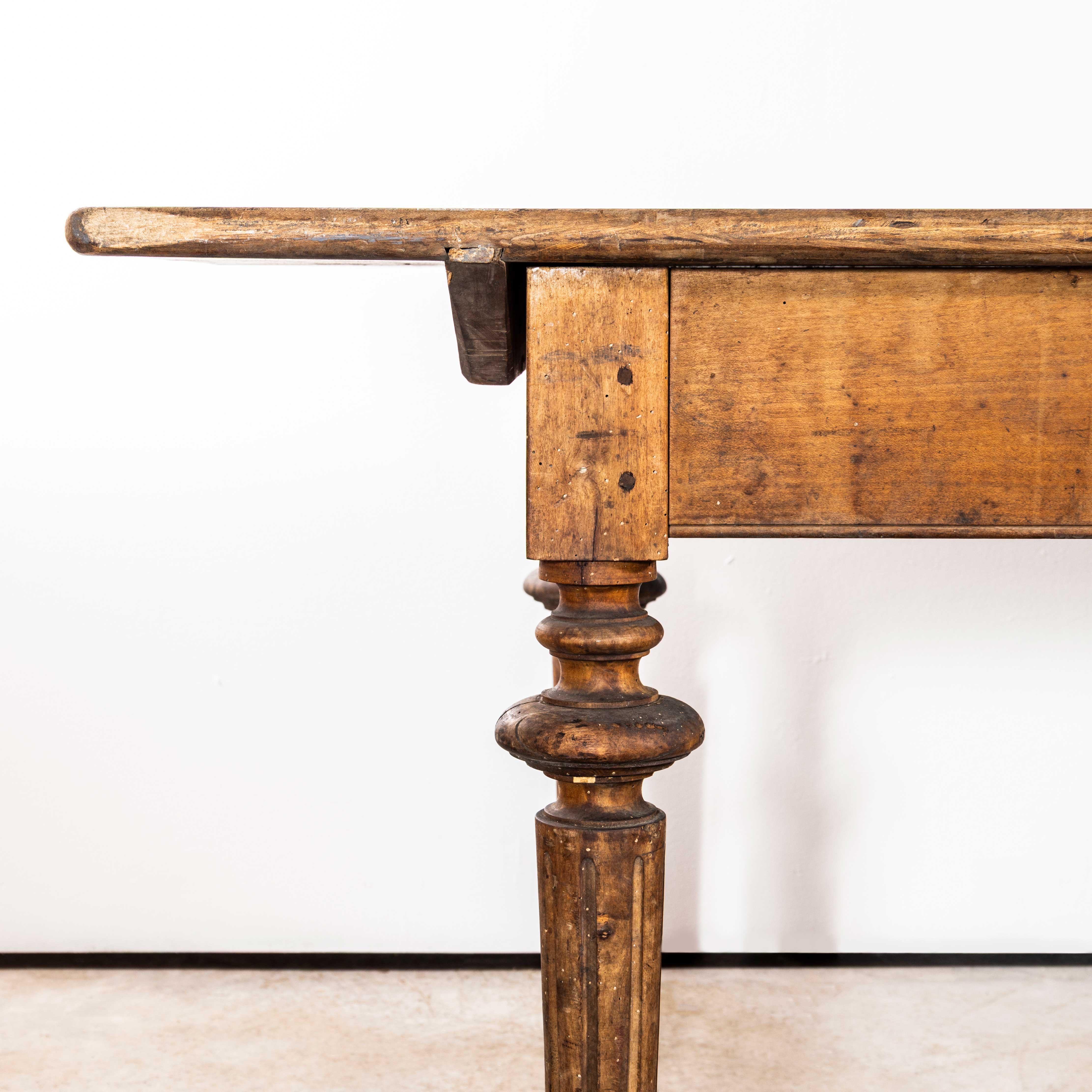 French 1930's Bobbin Turned Large Chateau Dining Table - Three Metre For Sale