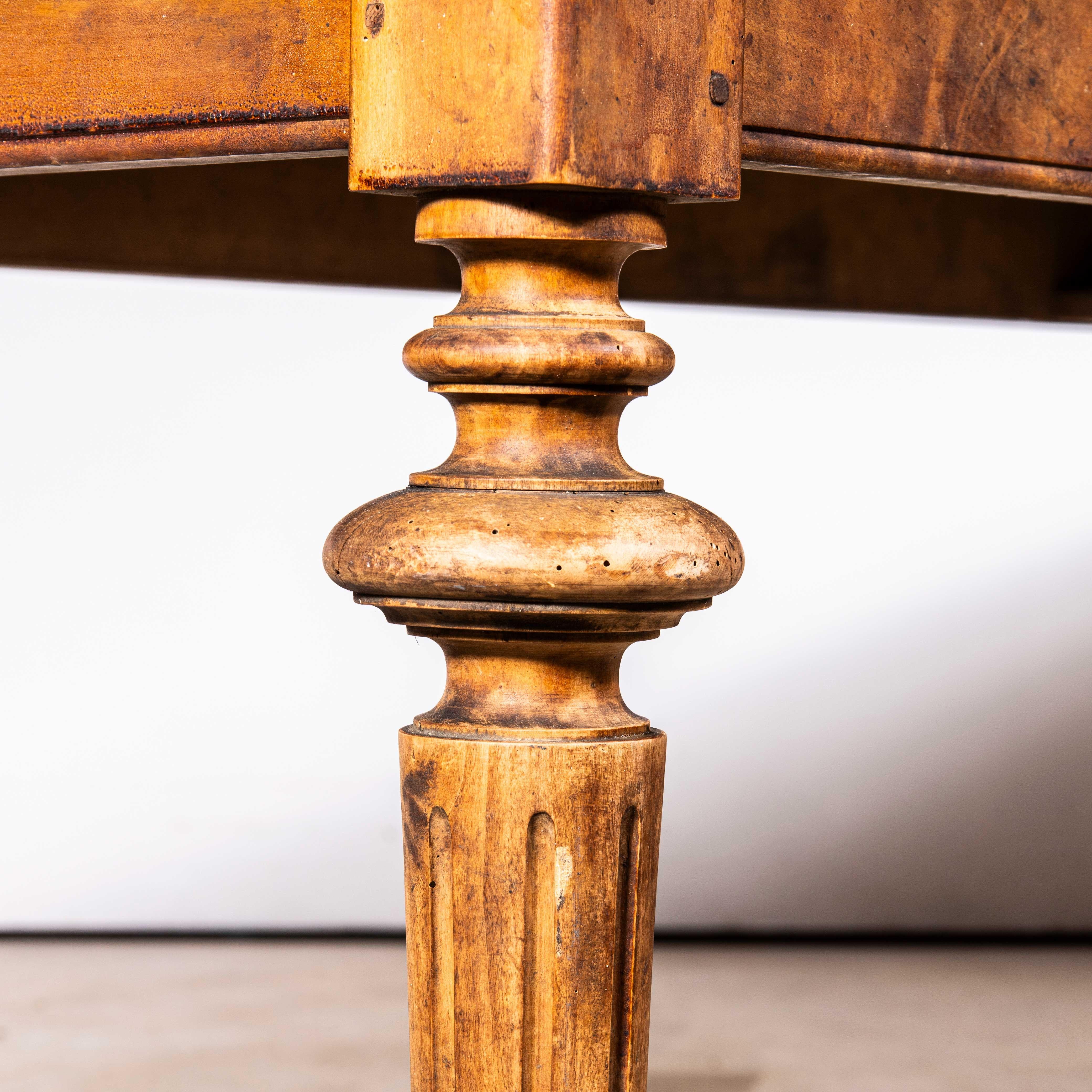 1930's Bobbin Turned Large Chateau Dining Table - Three Metre In Good Condition In Hook, Hampshire