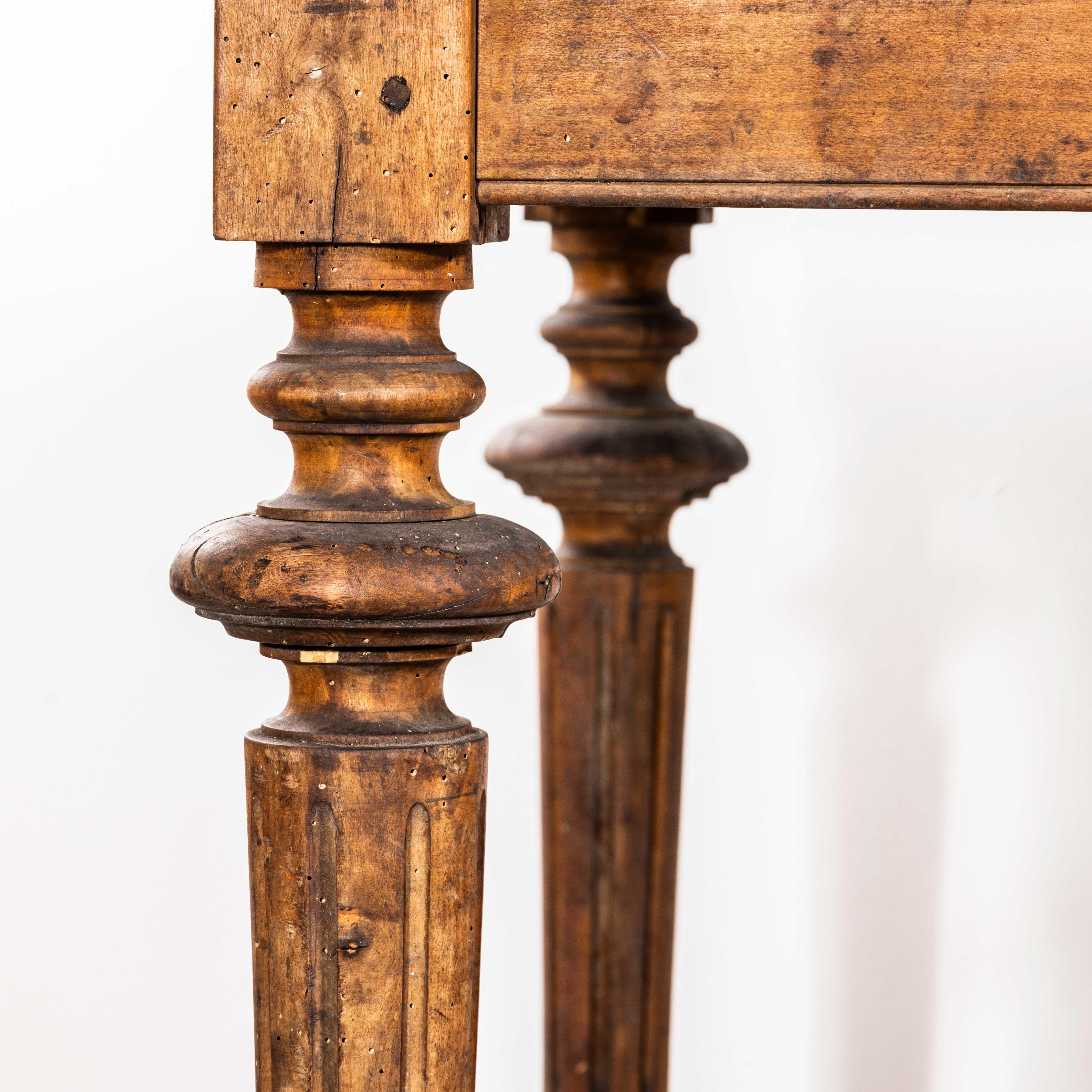 1930's Bobbin Turned Large Chateau Dining Table - Three Metre In Good Condition For Sale In Hook, Hampshire
