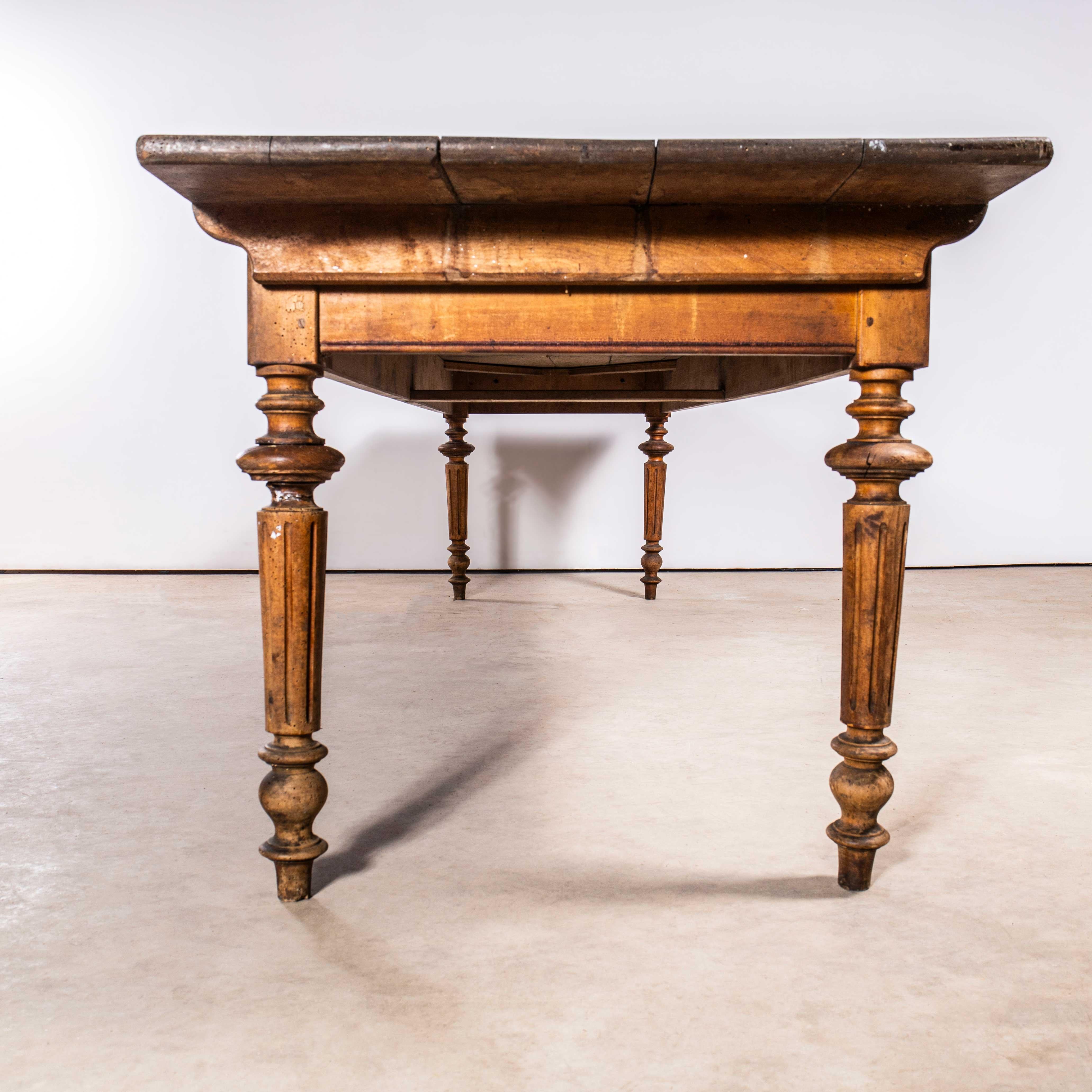 Mid-20th Century 1930's Bobbin Turned Large Chateau Dining Table - Three Metre
