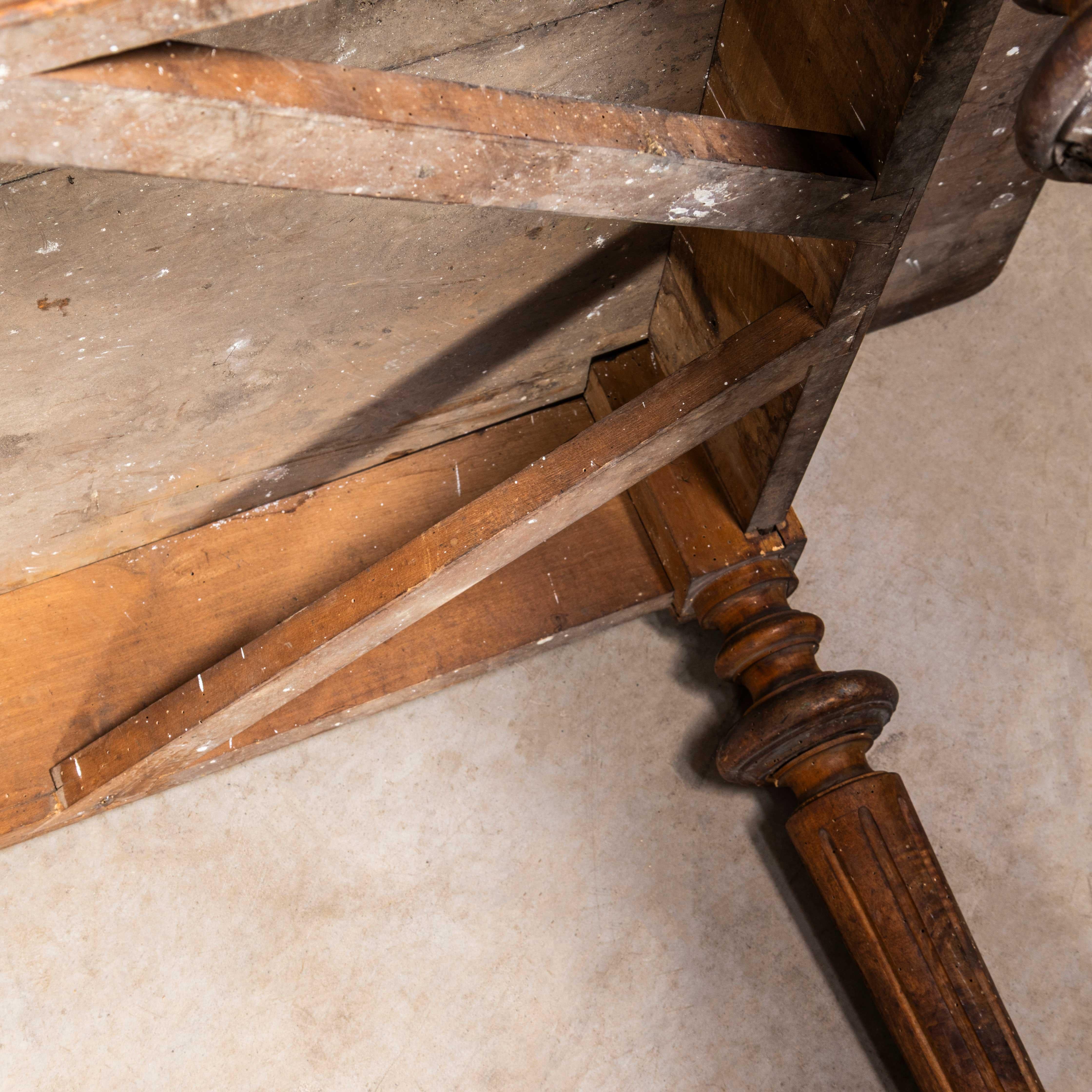1930's Bobbin Turned Large Chateau Dining Table - Three Metre For Sale 2