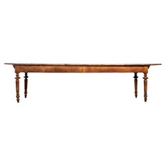 1930's Bobbin Turned Large Chateau Dining Table - Three Metre