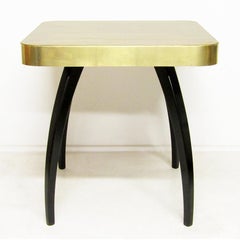 1930s Brass Art Deco "Spider" Cocktail Side Table By Jindrich Halabala