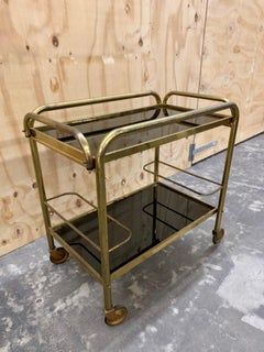 1930s Brass Bar Cart