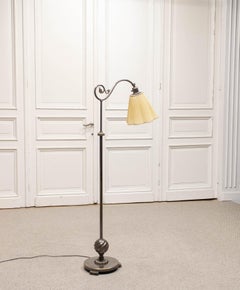 1930s, Brass Floor Lamp model 103 by Böhlmarks Lampfabrik, Sweden