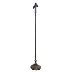 1930s Brass Metal Floor Lamp Lighting