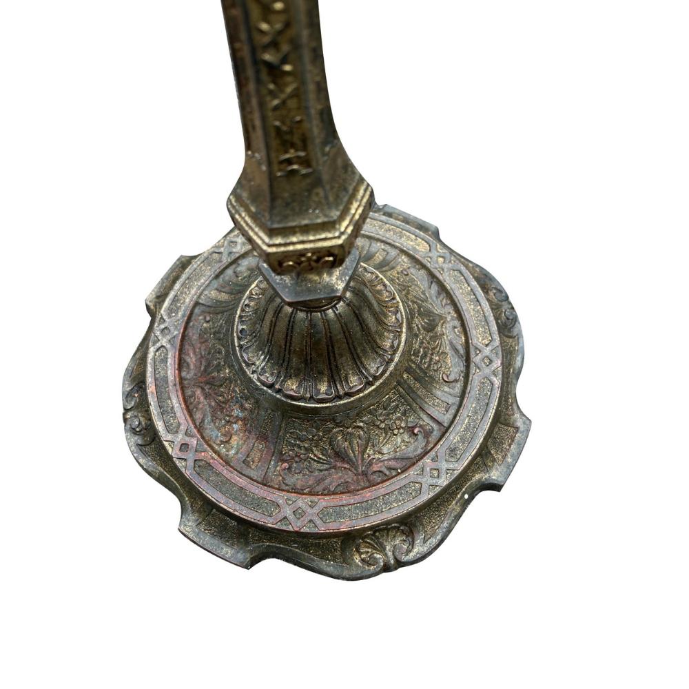 Lampada da terra in ottone anni '30, illuminazione in vendita 3