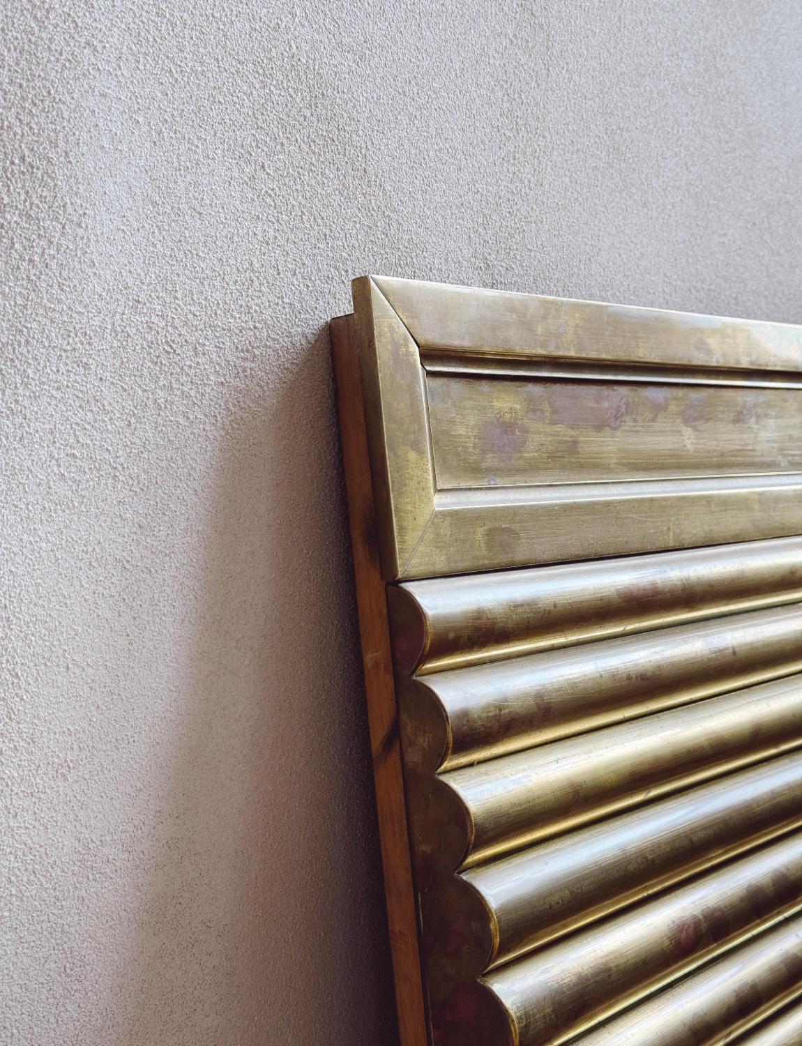 Mid-20th Century 1930s Brass Plaque from Italian Yacht For Sale