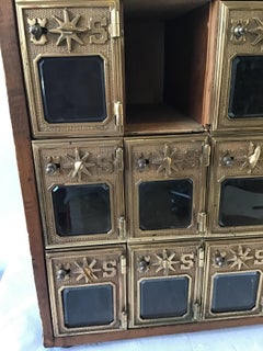 1930s Brass Post Office Mailbox