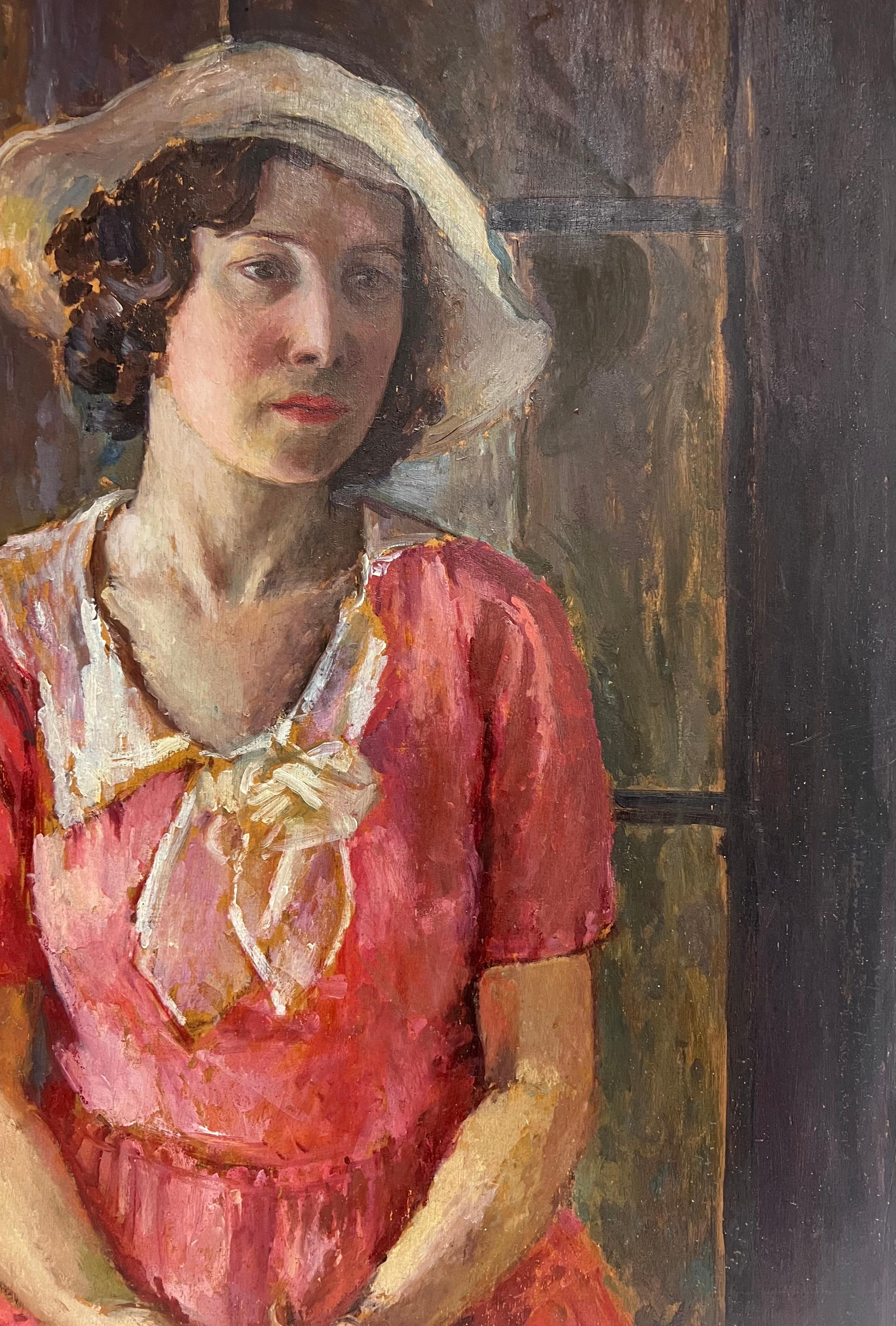 Porträt einer Dame in einem rosa Kleid
Englische Schule, ca. 1930er Jahre
Ölgemälde auf Holzplatte ungerahmt
Tafel : 36 x 27 Zoll
doppelseitiges Bild
Provenienz: Privatsammlung, Surrey, England
Condit: sehr guter Zustand

Für weitere Informationen