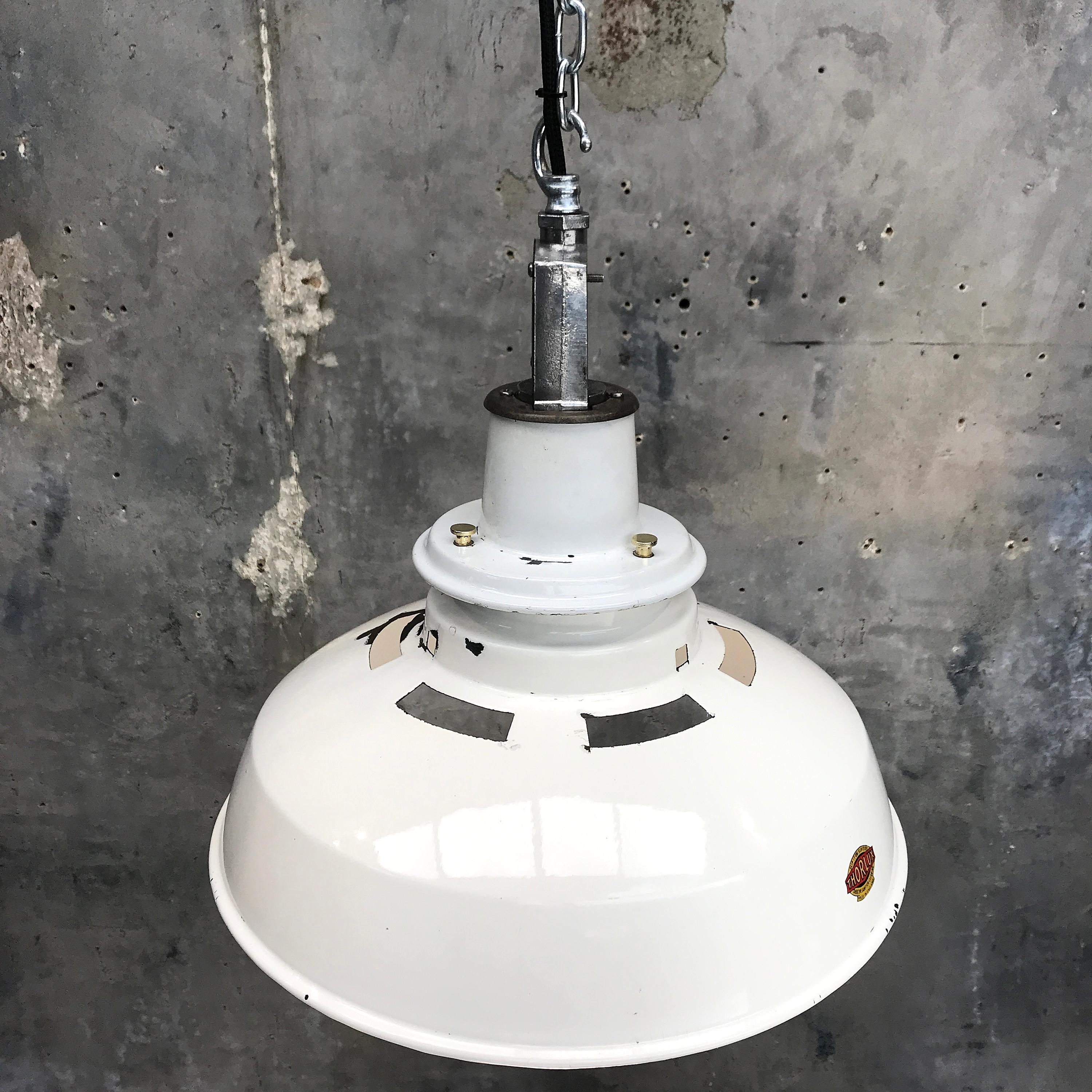 white industrial lights