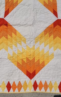 1930s Broken Star Quilt With South Western Colors