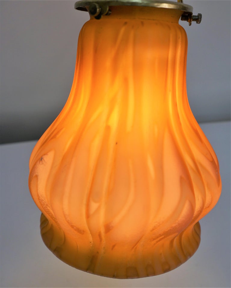 1930's Bronze and Cased Glass Table/wall Lamp For Sale at 1stDibs