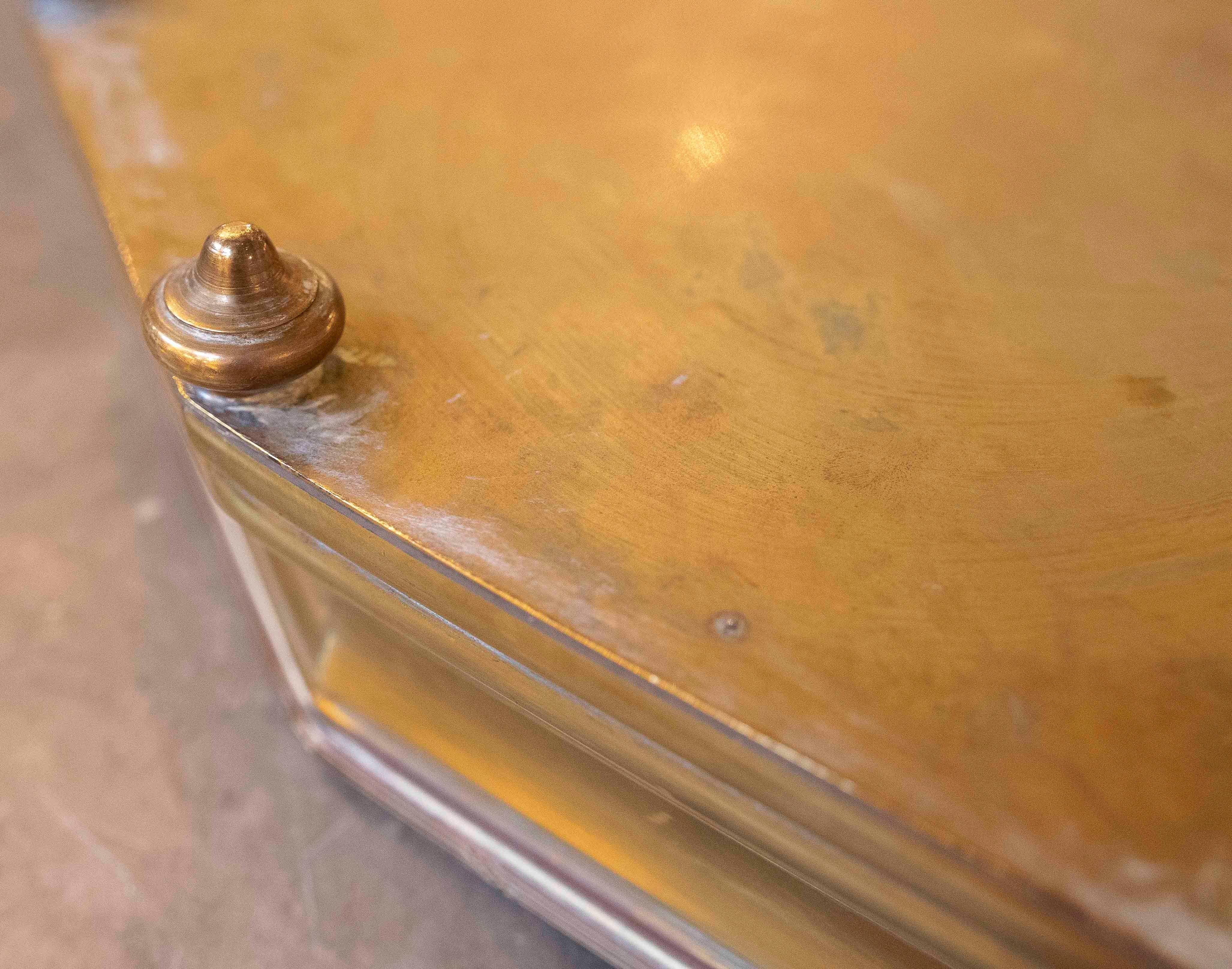 1930s Bronze and Metal Table Planter with Handles and Legs For Sale 14