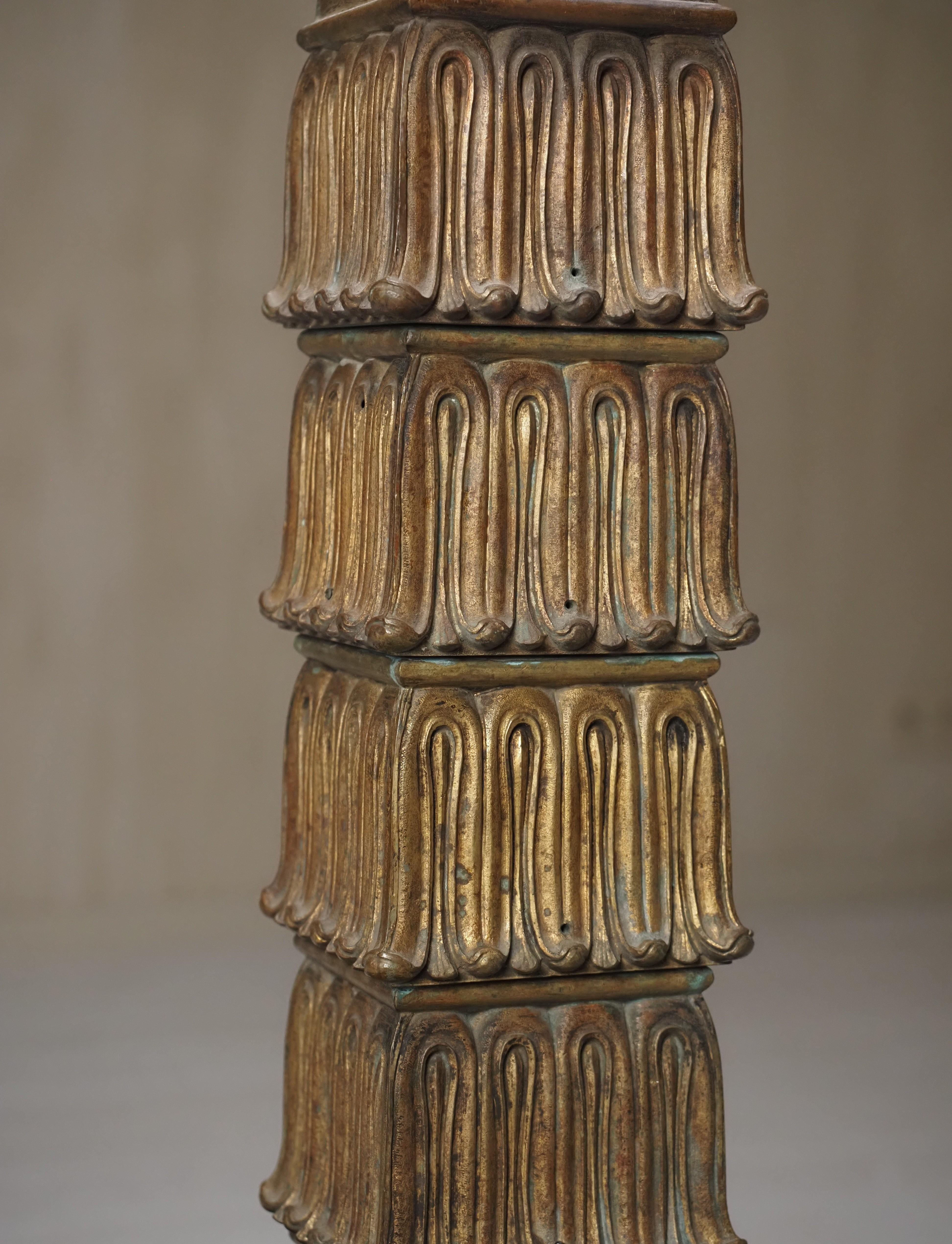 Lampada da tavolo Art Deco in bronzo del 1930 in vendita 3