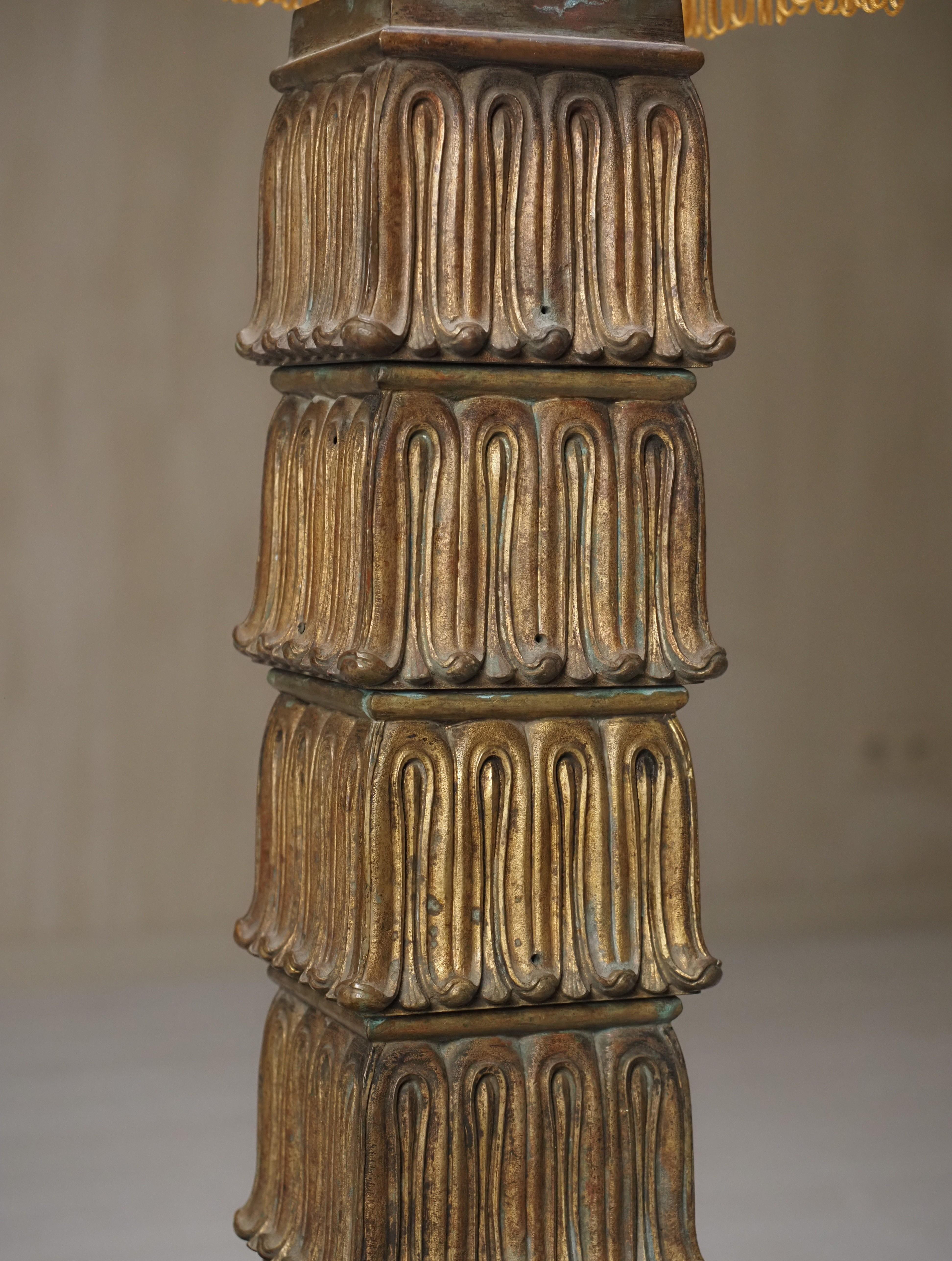 Lampada da tavolo Art Deco in bronzo del 1930 in vendita 5