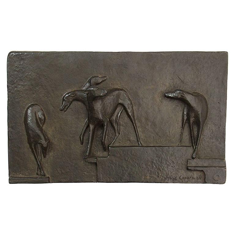 1930s Bronze Plaque by Rhys Caparn
