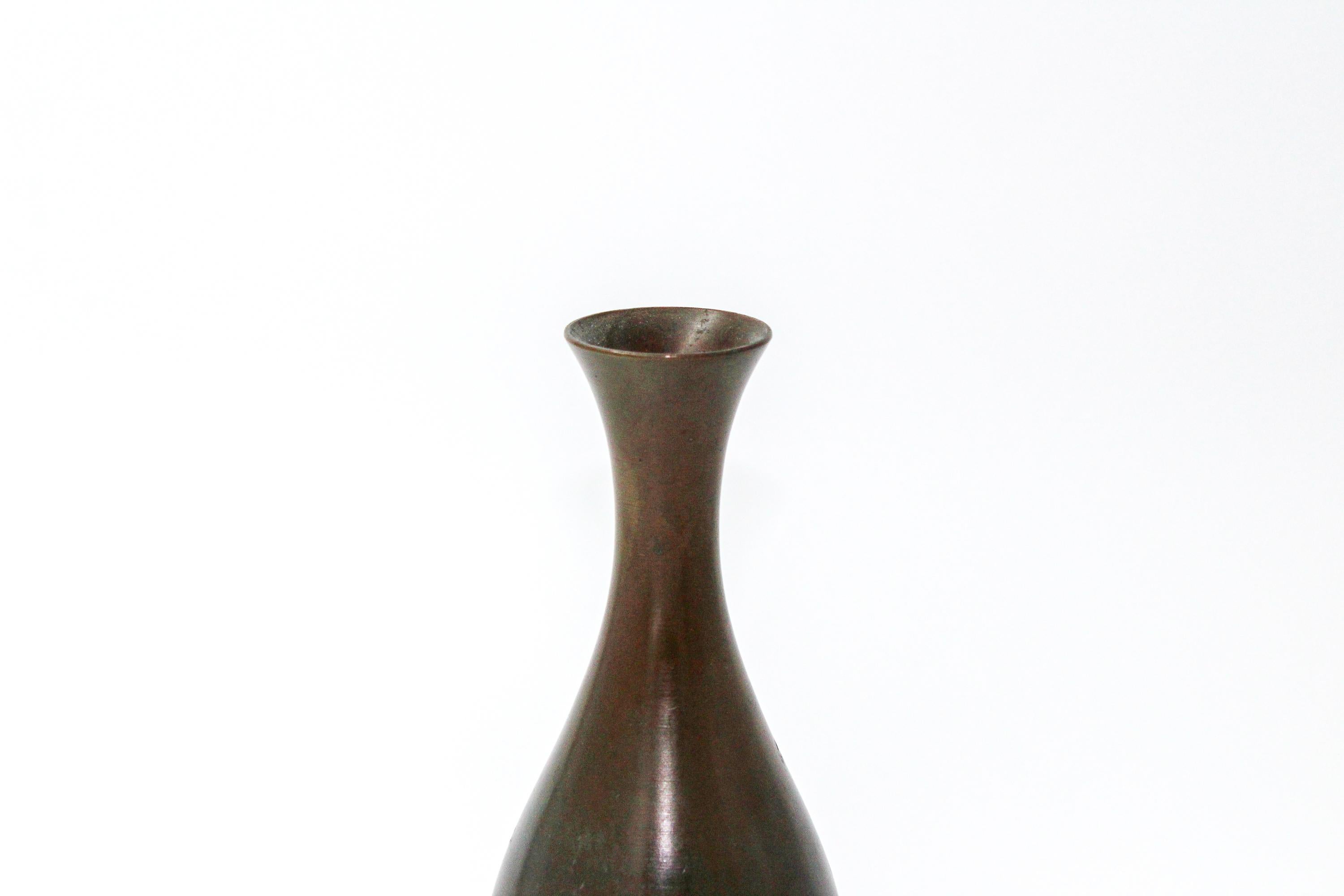 Scandinavian Modern 1930s Bronze Vase by GAB, Sweden