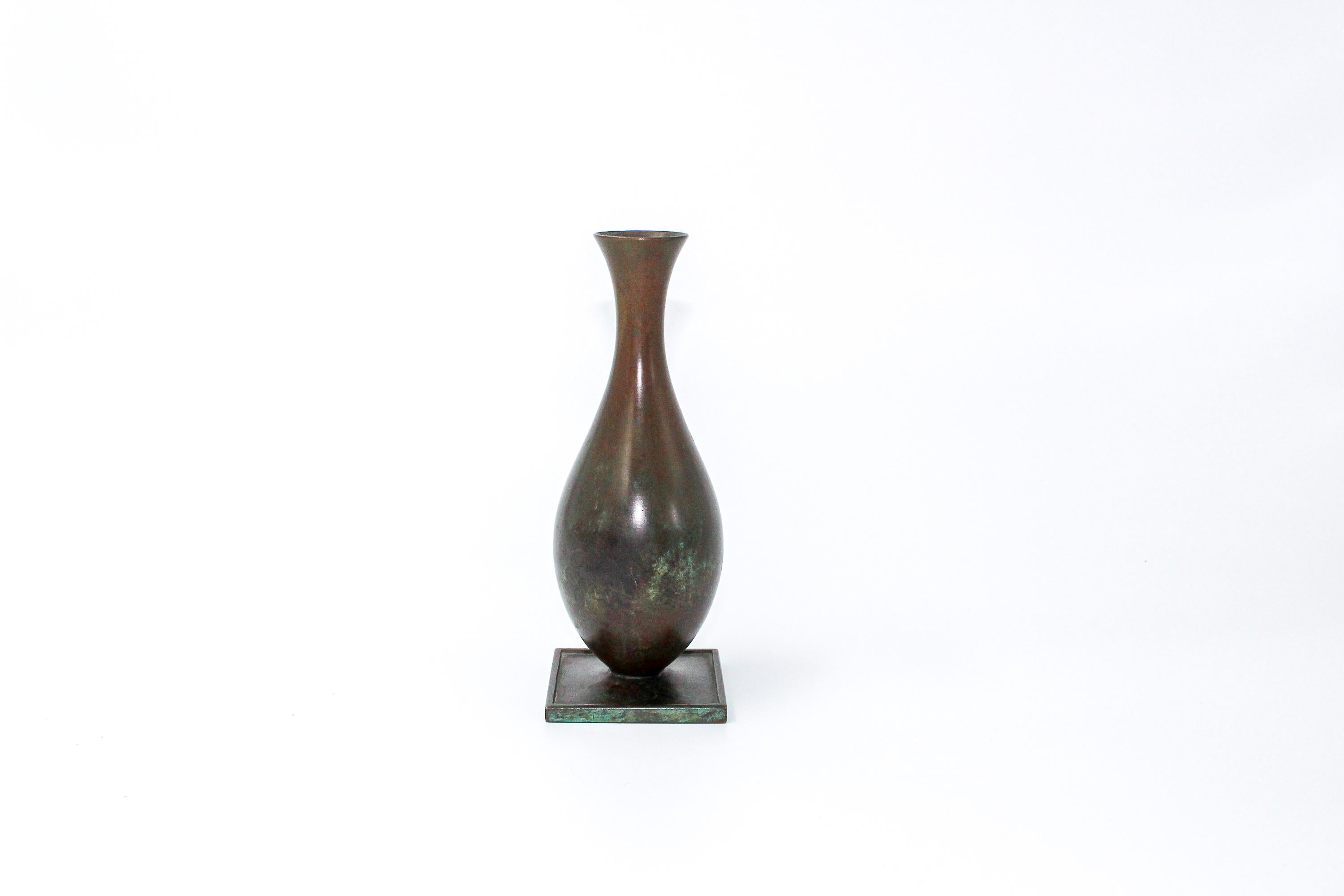 Mid-20th Century 1930s Bronze Vase by GAB, Sweden