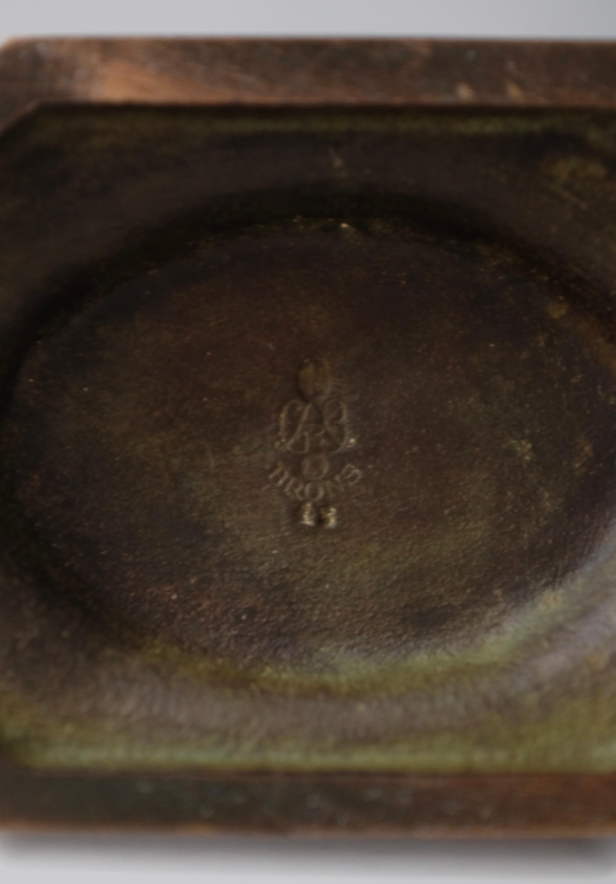 Milieu du XXe siècle Vase en bronze des années 1930 par Just Andersen pour GAB en vente