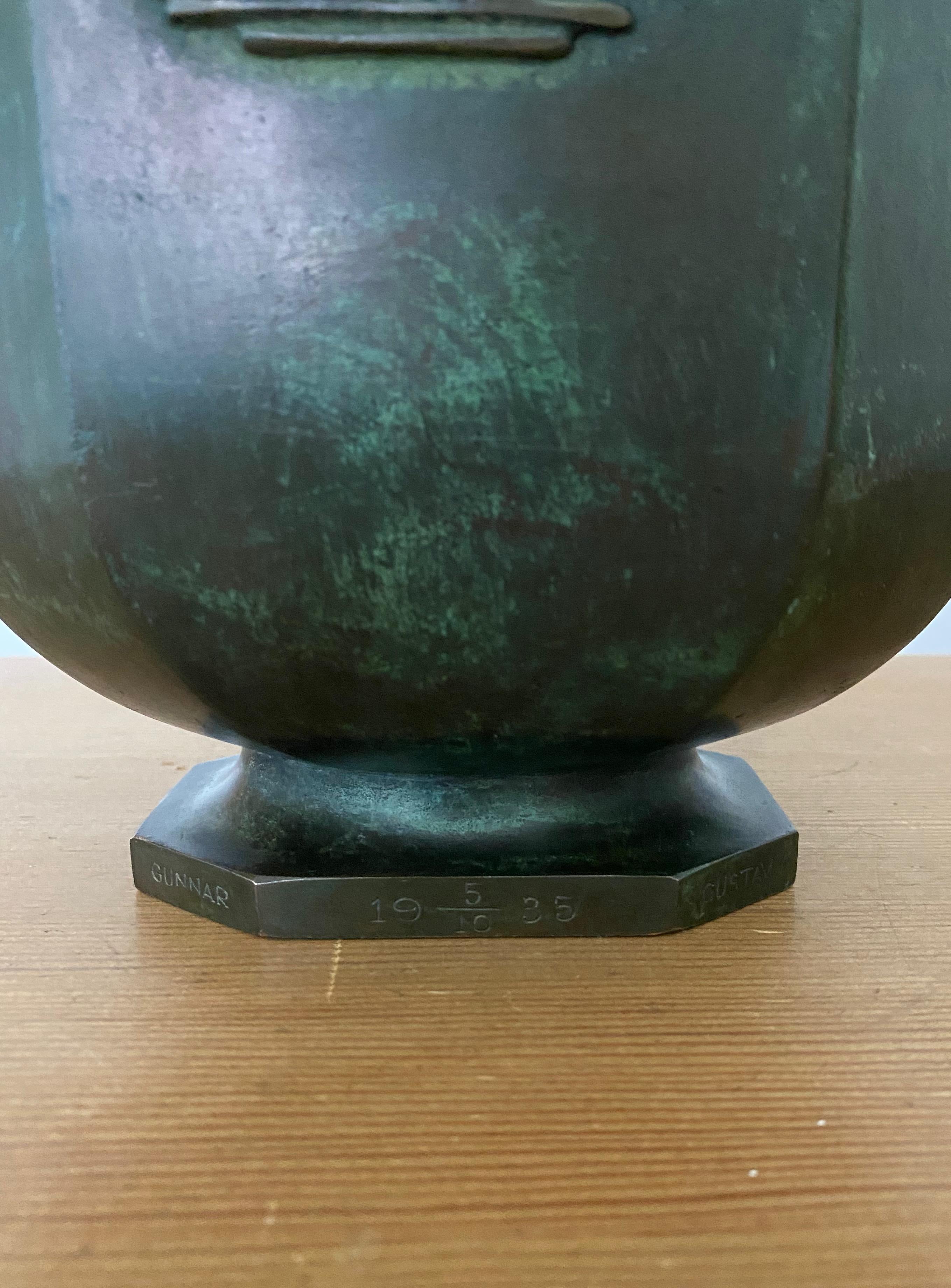 Bronzegehäuse aus den 1930er Jahren von Just Andersen für GAB 1