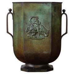Vase en bronze des années 1930 par Just Andersen pour GAB