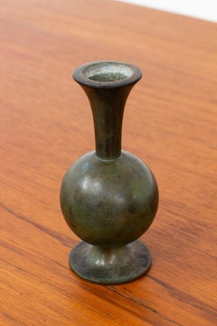 Vase en bronze des années 1930 par Sune Bckstrm, Suède, Art Déco
