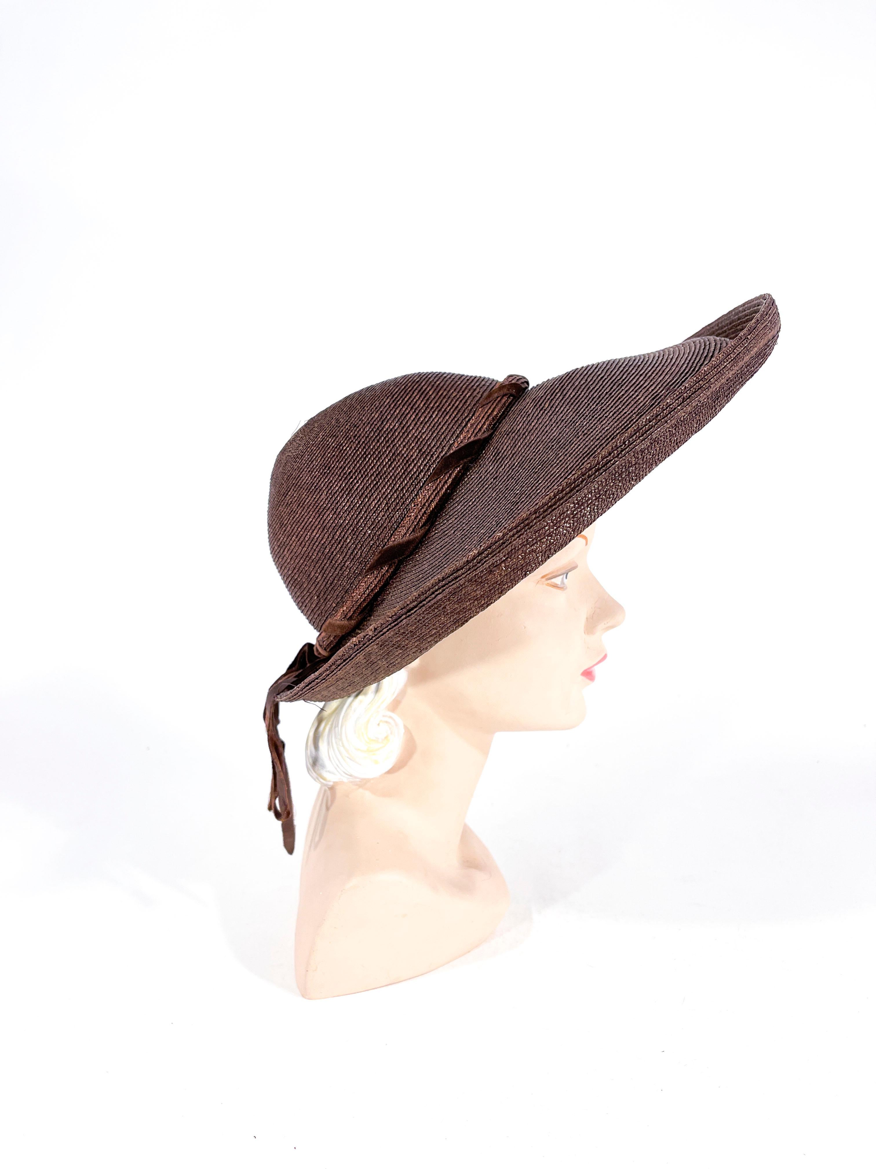 1930s straw hat