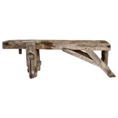 1930's Brutalist Workbench Console